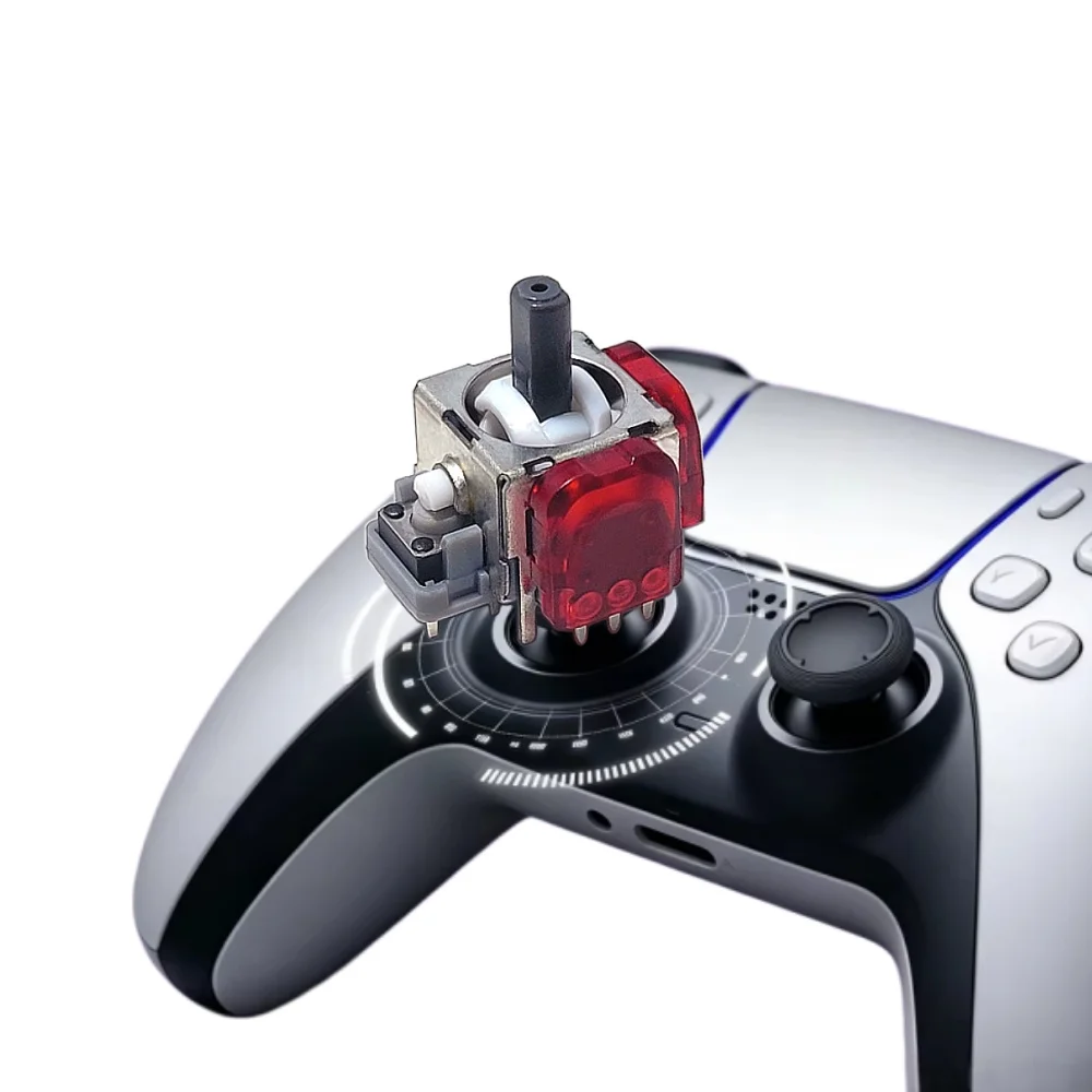2/10PCS GINFULL RS13 3rd-Gen TMR Angle Joystick for PS5 PS5 EDGE Anti-Drift 3D Analog ThumbStick Effect Stick Replacement