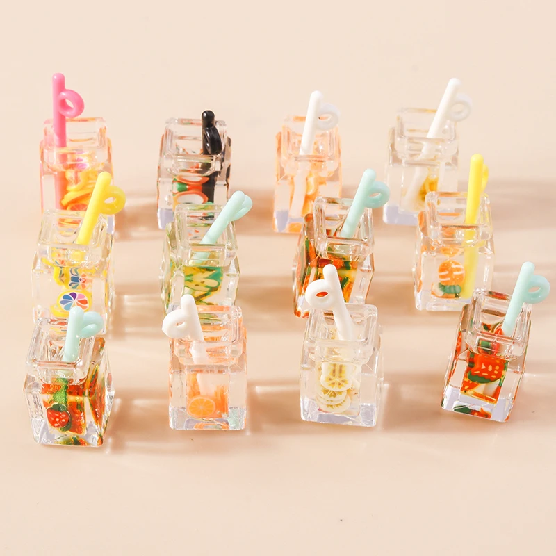 Leslie 10 Stück Gemischte Stile Sommer-Glasfläschchen mit Perlen-Muschel-Anhängern für DIY Ohrringe, Schlüsselanhänger, Halsketten und Schmuckherstellung – Detail 20