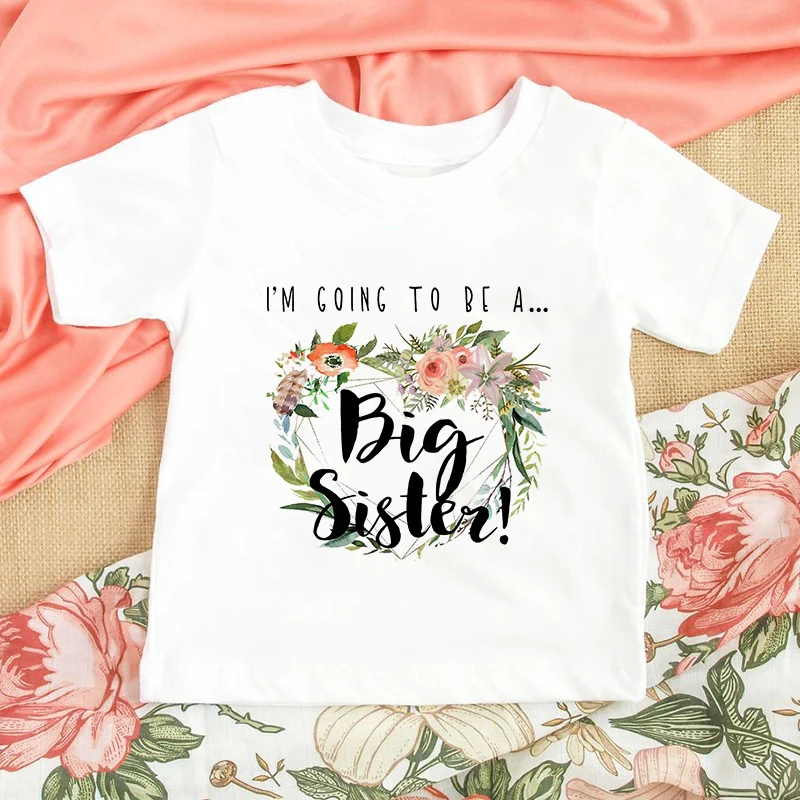 Sto essere promesso a una sorella maggiore 2022 T-shirt per bambini T-shirt per bambini Annuncio del bambino Top T-shirt per bambini Abbigliamento casual estivo