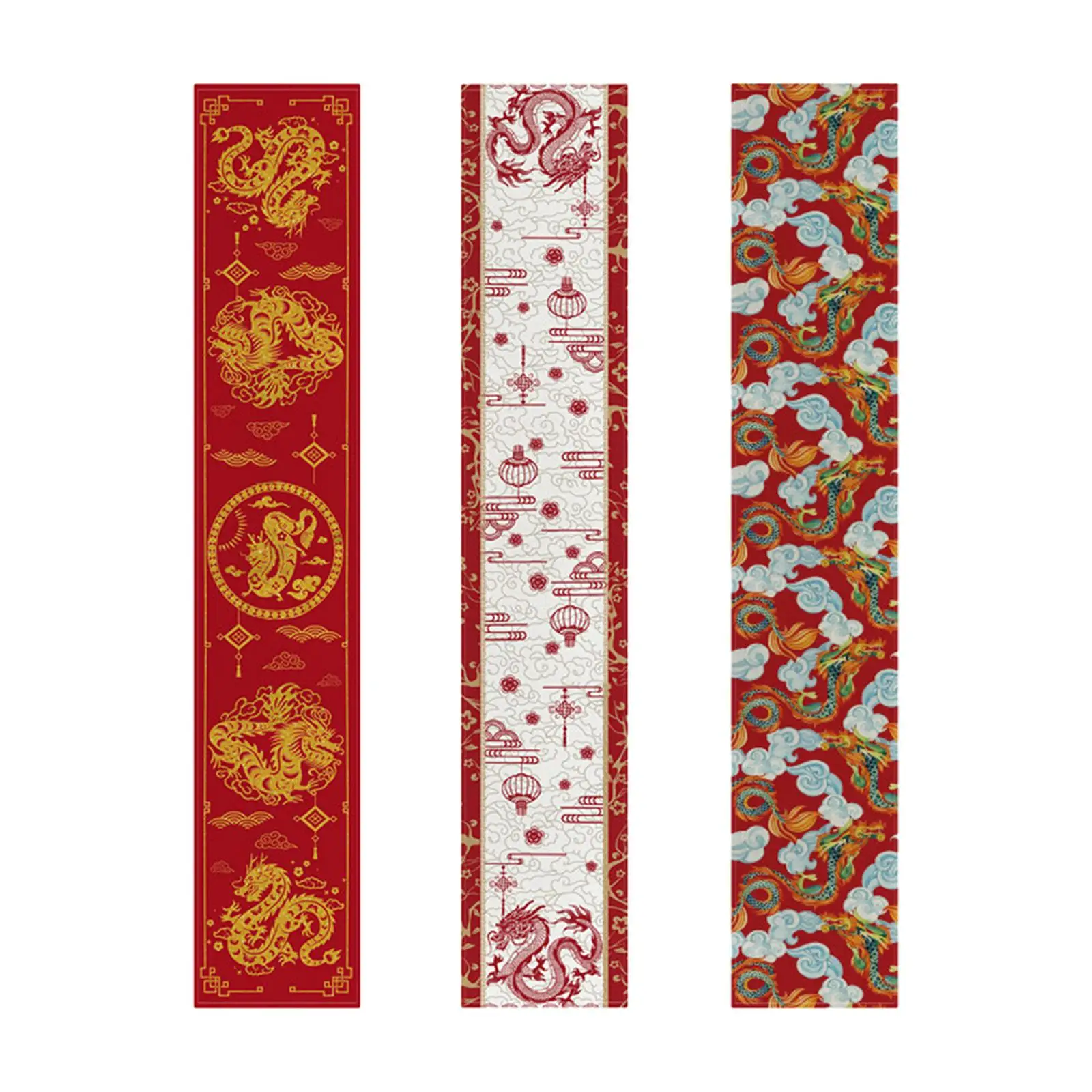 Chinese New Year Table Runner, Traditional Lightweight Tablecloth, Spring