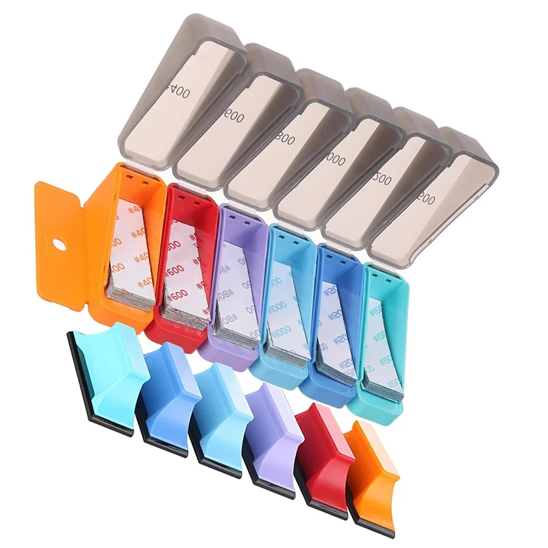 

EYFL-Micro Detail Sander Kit, 120 шт., мини-блок для ручного шлифования 3 x 1 дюйм с наждачной бумагой с зернистостью 400-1500 и 6 блоками