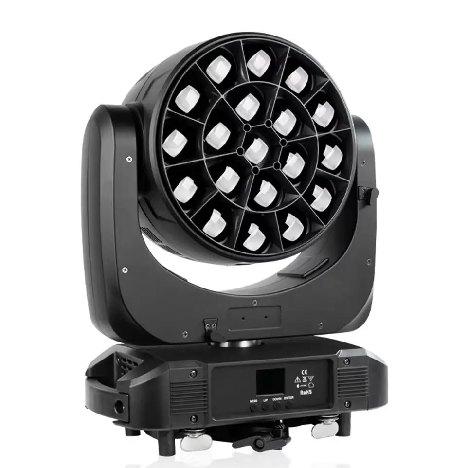 Bee Eye 4in1 RGBW 19x40W LED Beam Wash Zoom Moving Head Stage Light For Disco DJ Wedding Decoration Concert Equipment