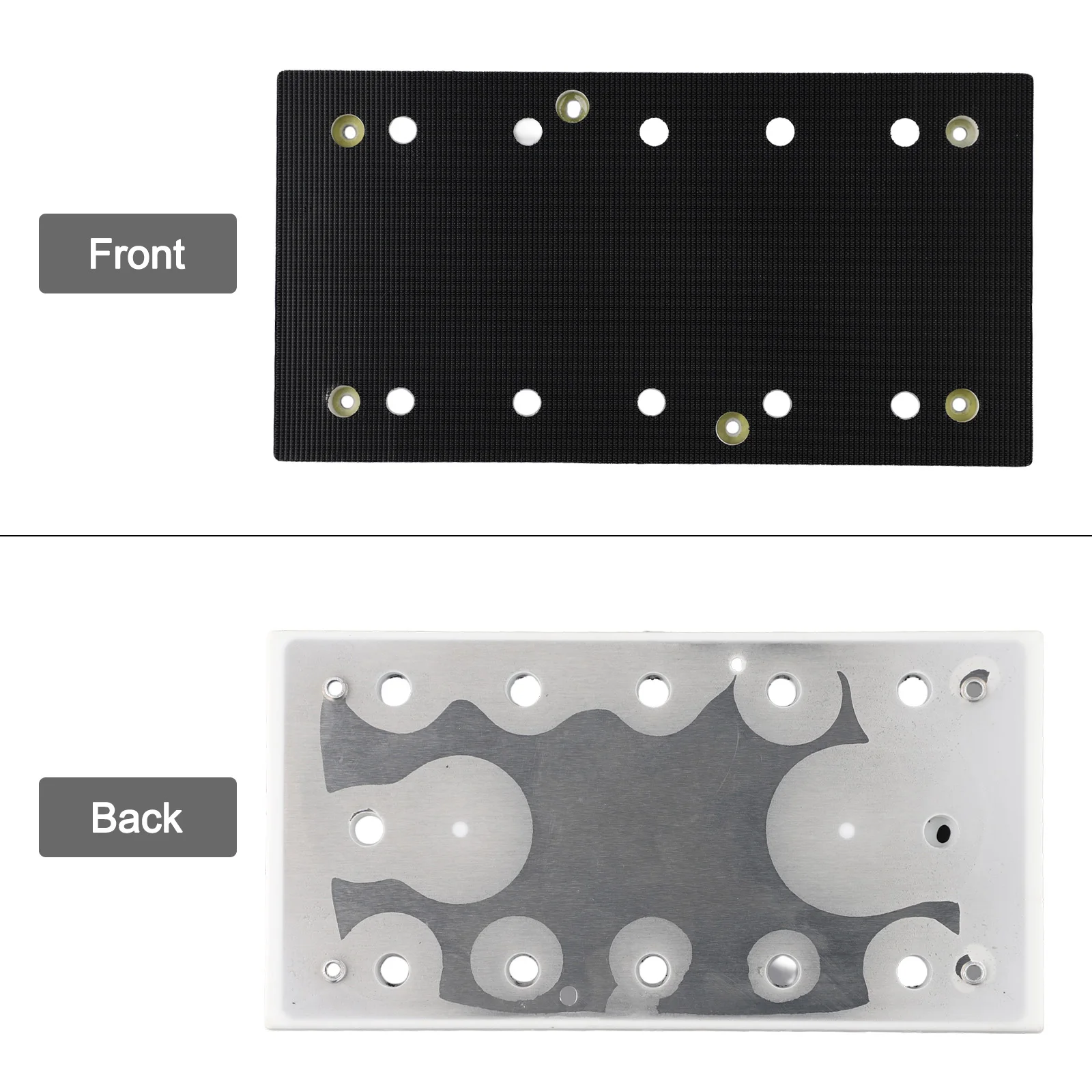 Square Grinding Pad Grinding Disc High-strength MPE Plastic Easy To Install Removable Sandpaper Polisher 225*115mm