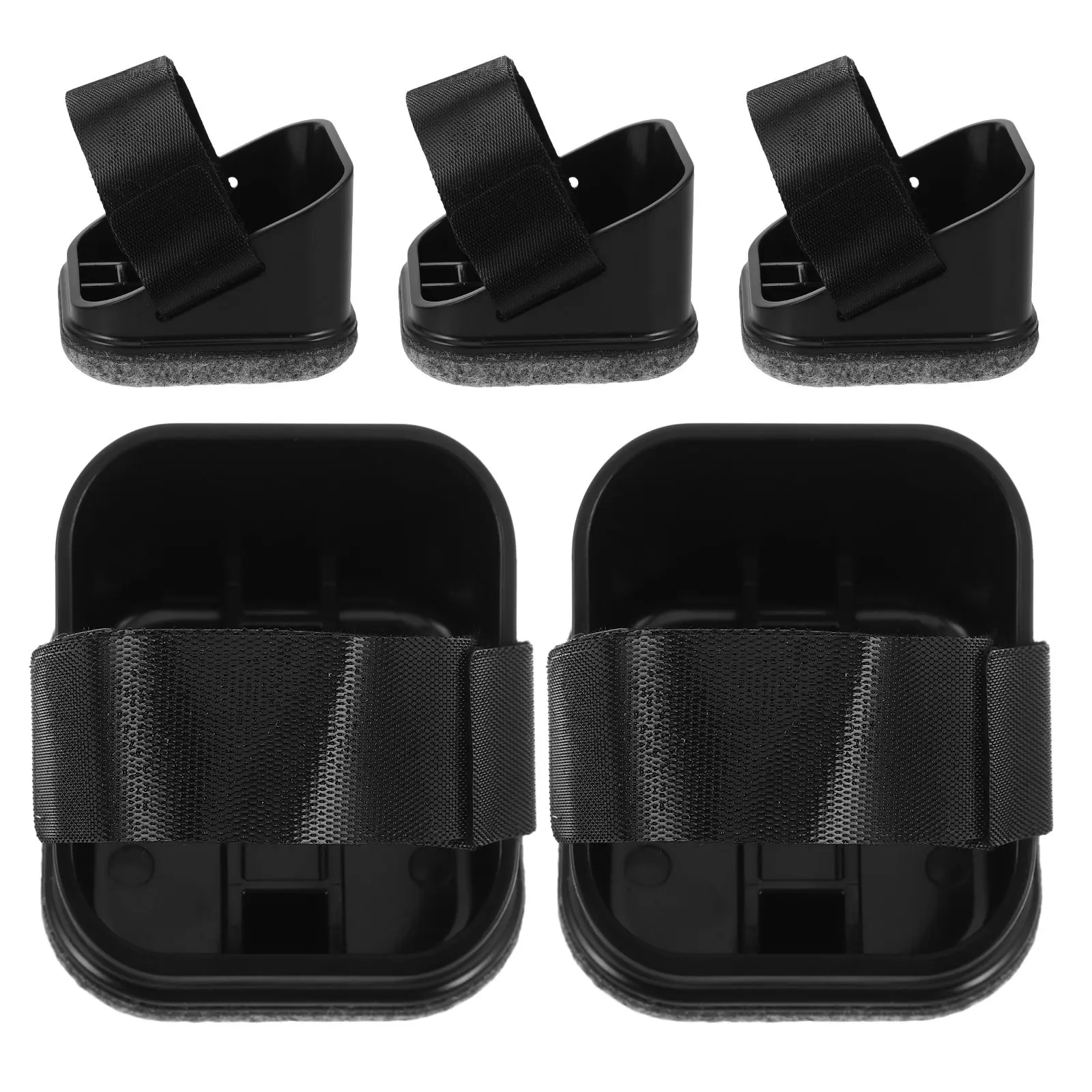 5 PCS Chair Leg Fixing Pad Anti-rolling Stoppers Caster Wheel Office Pads Anti-slip Furniture Coasters Cups Antislip for Chairs