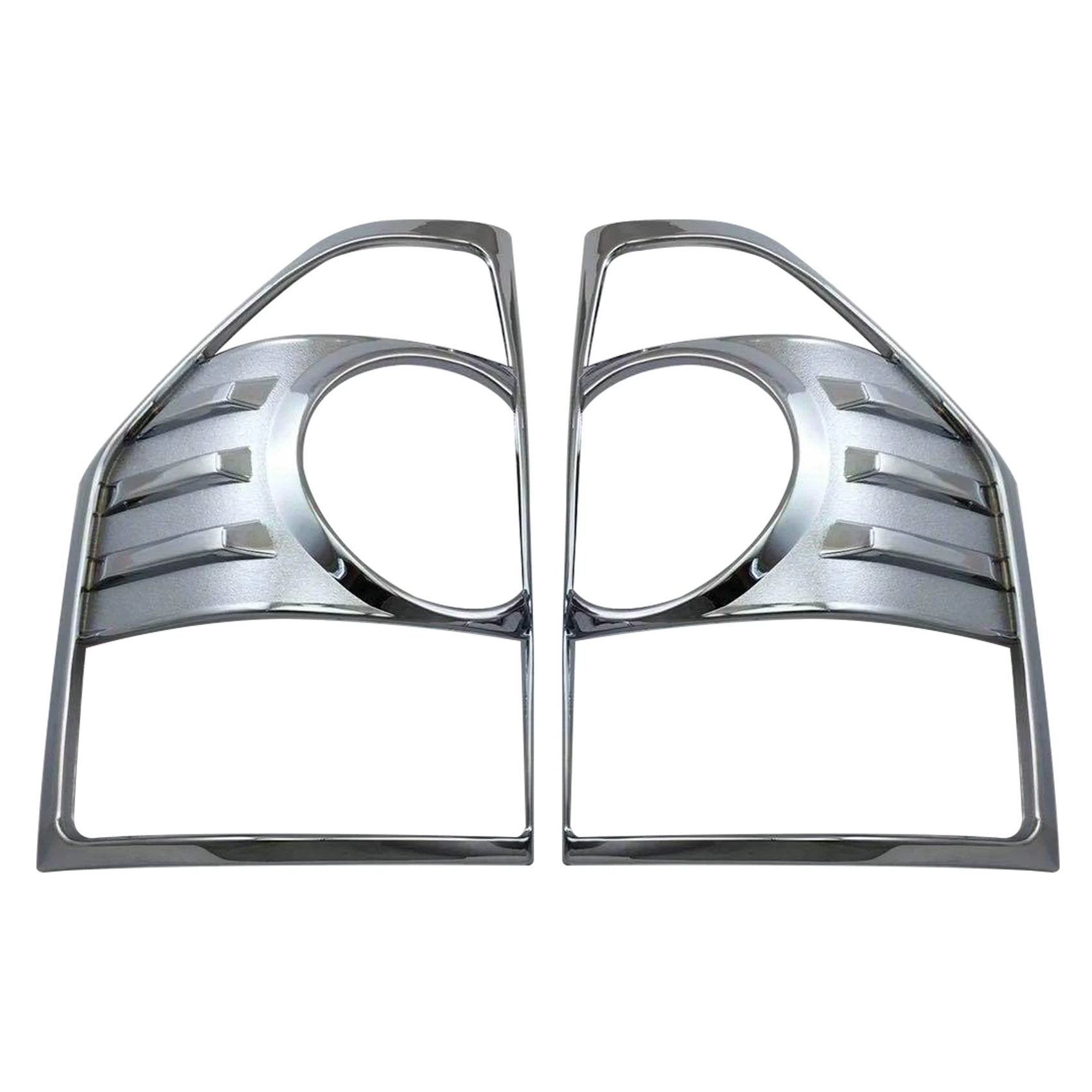 

Pair Chrome Tail Lamp Cover for MONTERO Rear Light Decoration for Pajero V73 V75 V77 Warning Lights Frame