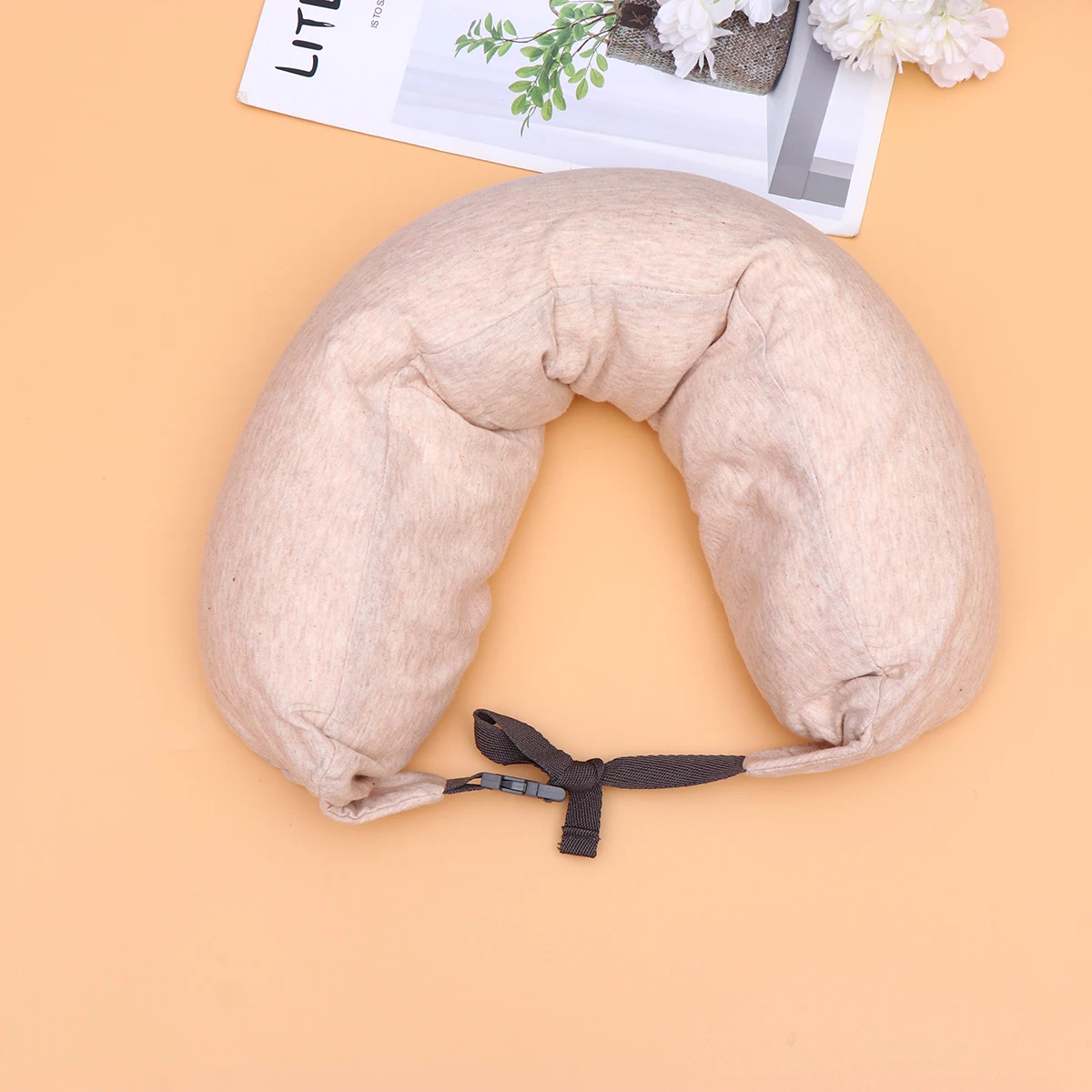 

1Pcs Soft Cotton U-Type Pillow Neck Rest Cushion Ideal for Comfortable Office Home Use