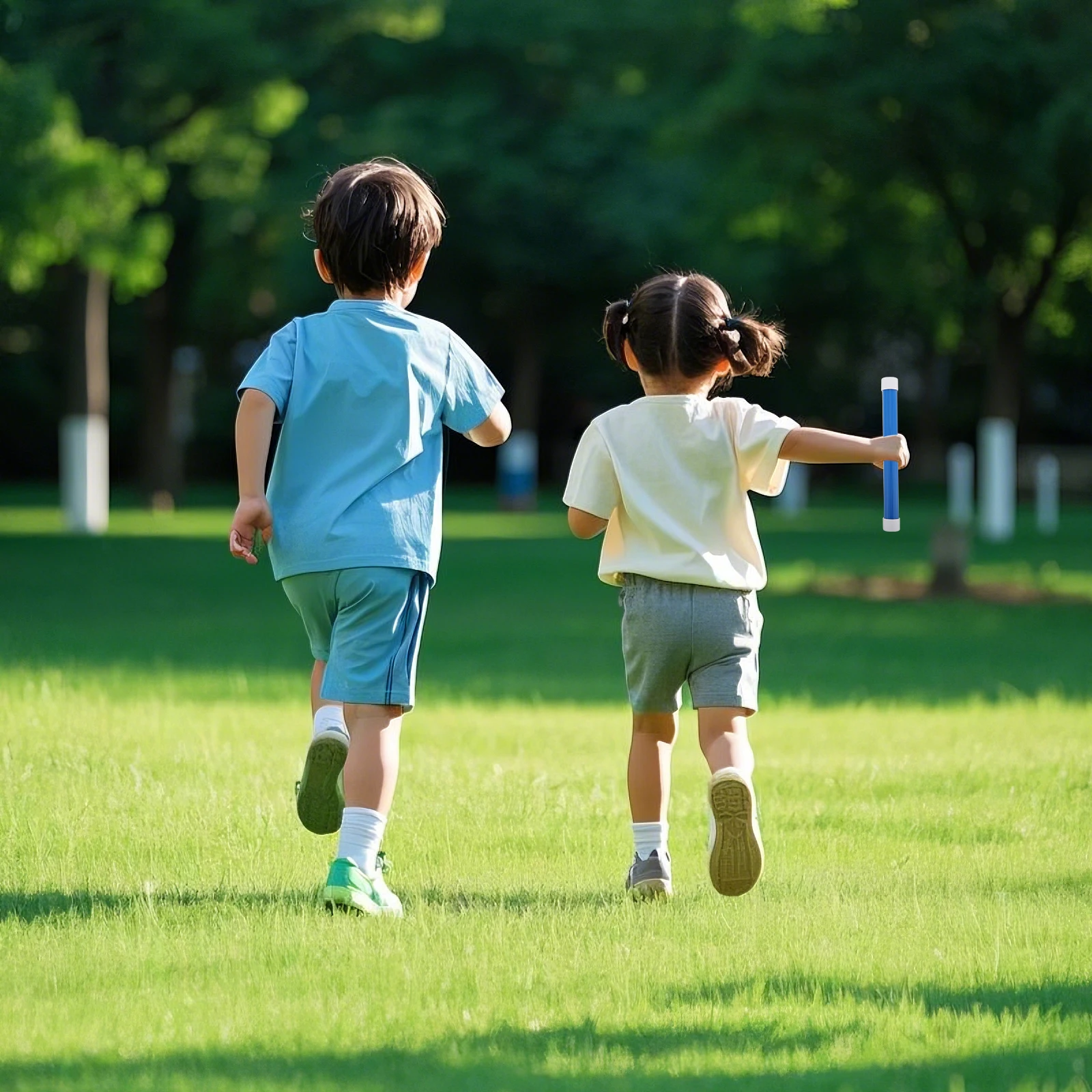 

4pcs Sensory Training Equipment 25cm Plastic Relay Sticks for Children Track Race Kids Coordination Sports Games