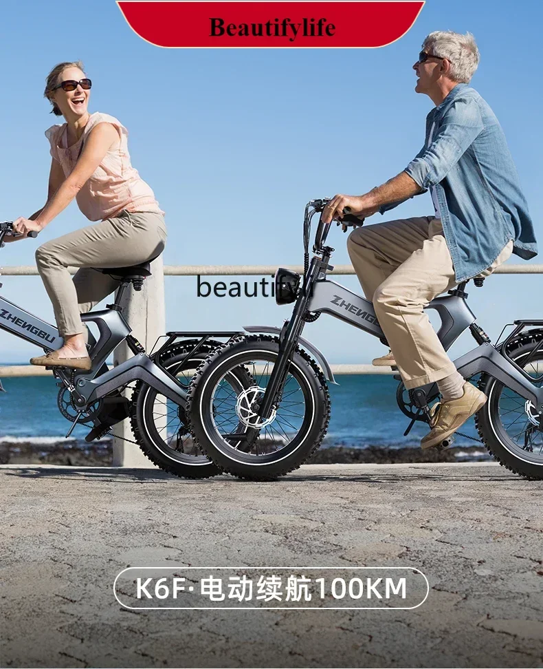 

E132 New National Standard Folding Electric Vehicle Adult Torque Sensing Electric Power Mountain Bike
