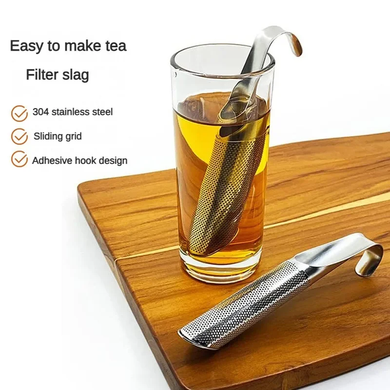 Stainless Steel Tea Leakage Creative Hanging  Strainer Separator  Set Accessories Tea Filter Cha Hai  Tea Diffuser