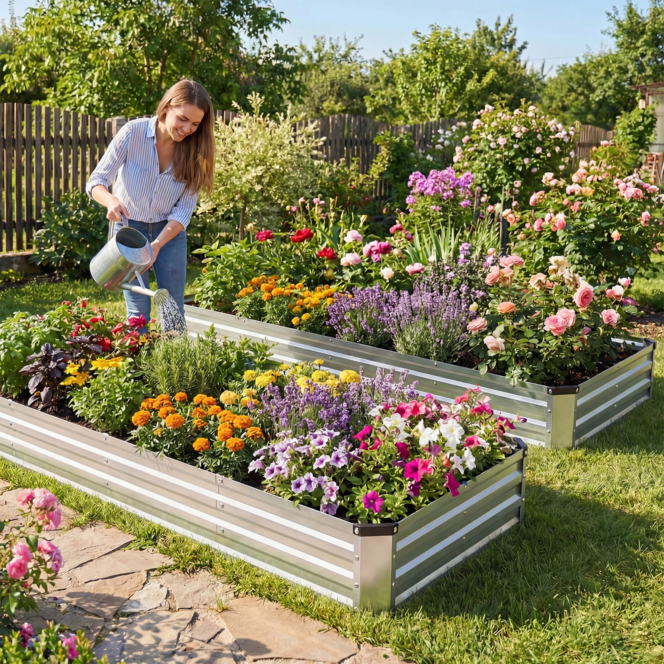 garden bed with vegetables