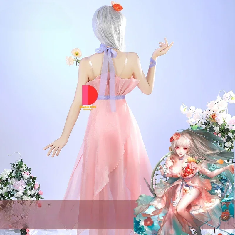 Nuevo vestido de noche Coquelic de flor rosa Longuette, gran oferta, disfraz de Cosplay, juego de Anime, camino a ninguna parte, trajes de Carnaval de Navidad