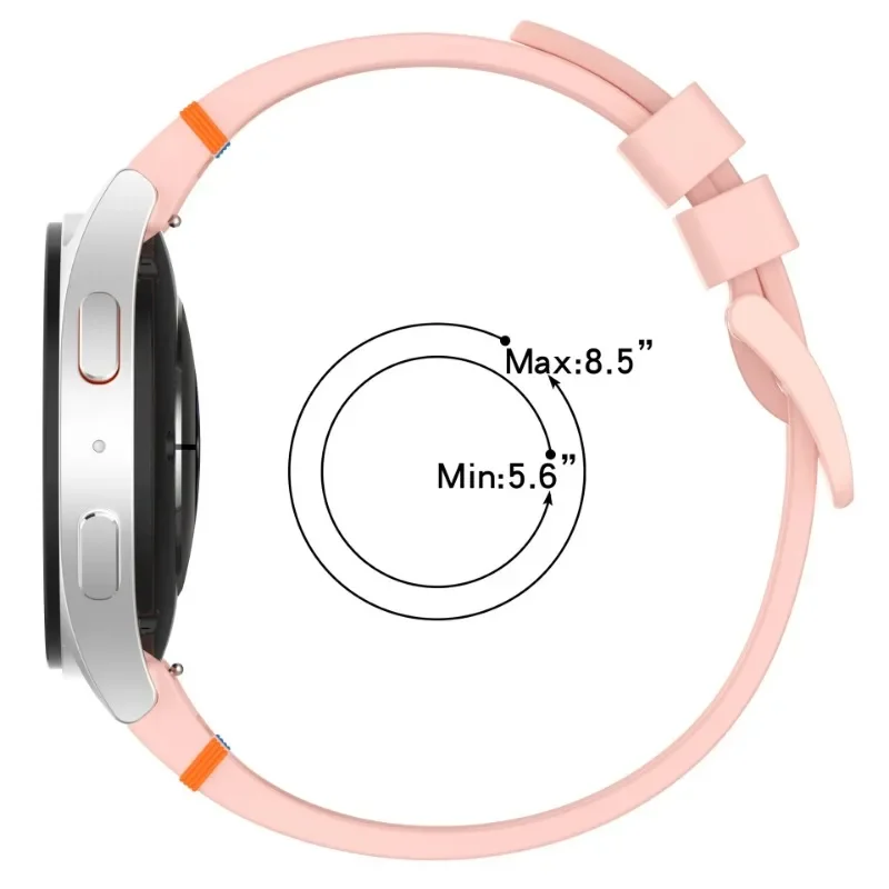 Silicone Strap for Samsung Galaxy Watch7 6 5 4 44mm 40mm Sports Watches Instead of Bracelets for 6/4 Classic 47mm 46mm 43mm 42mm