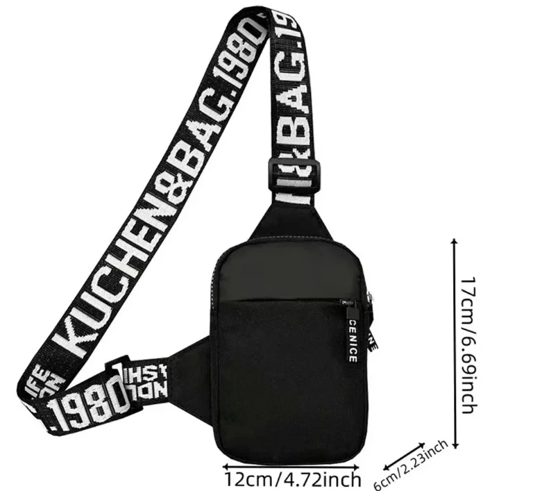 ファイブナイツアットフレディーズ メンズ チェストパック 文字A-Z ボーイズ クロスボディバッグ アニメゲーム トラベル ショルダーバッグ アウトドア ランニング スマホポーチ