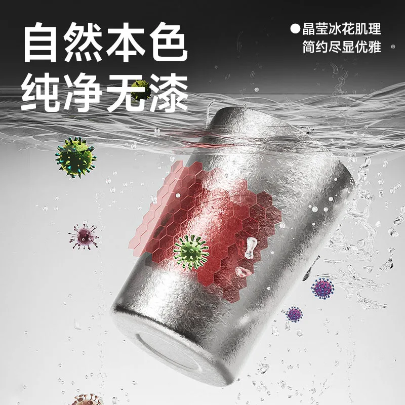 300ml Pure Titanium Beer Mug/Coffee Mug,Double-layer,Heat-insulating Drinkware,Antibacterial Tableware,Outdoor Camping Water Cup