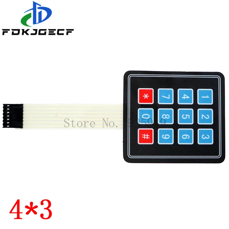 Picture 4: 1*4 3*4 4*4 4*5 Matrix Array/Matrix Keyboard 16 Key Membrane Switch Keypad for arduino 1x4 3x4 4x4 4x5