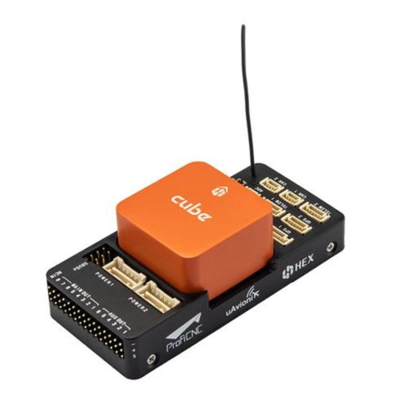 HEX Pixhawk 2.1 Cube Orange Standard Set con aquí 3 GPS y placa portadora ADS-B para educación, drones R/C