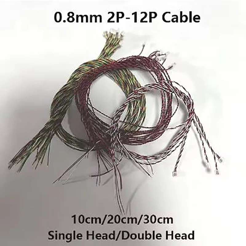 10 قطعة JST 0.8 مللي متر موصل سلك كابل 02SUR واحد مزدوج رئيس 2P 3P 4P 5P 6P 7P 8P 10P 0.8 مللي متر الملعب IDC نوع 10 سنتيمتر 20 سنتيمتر 30 سنتيمتر