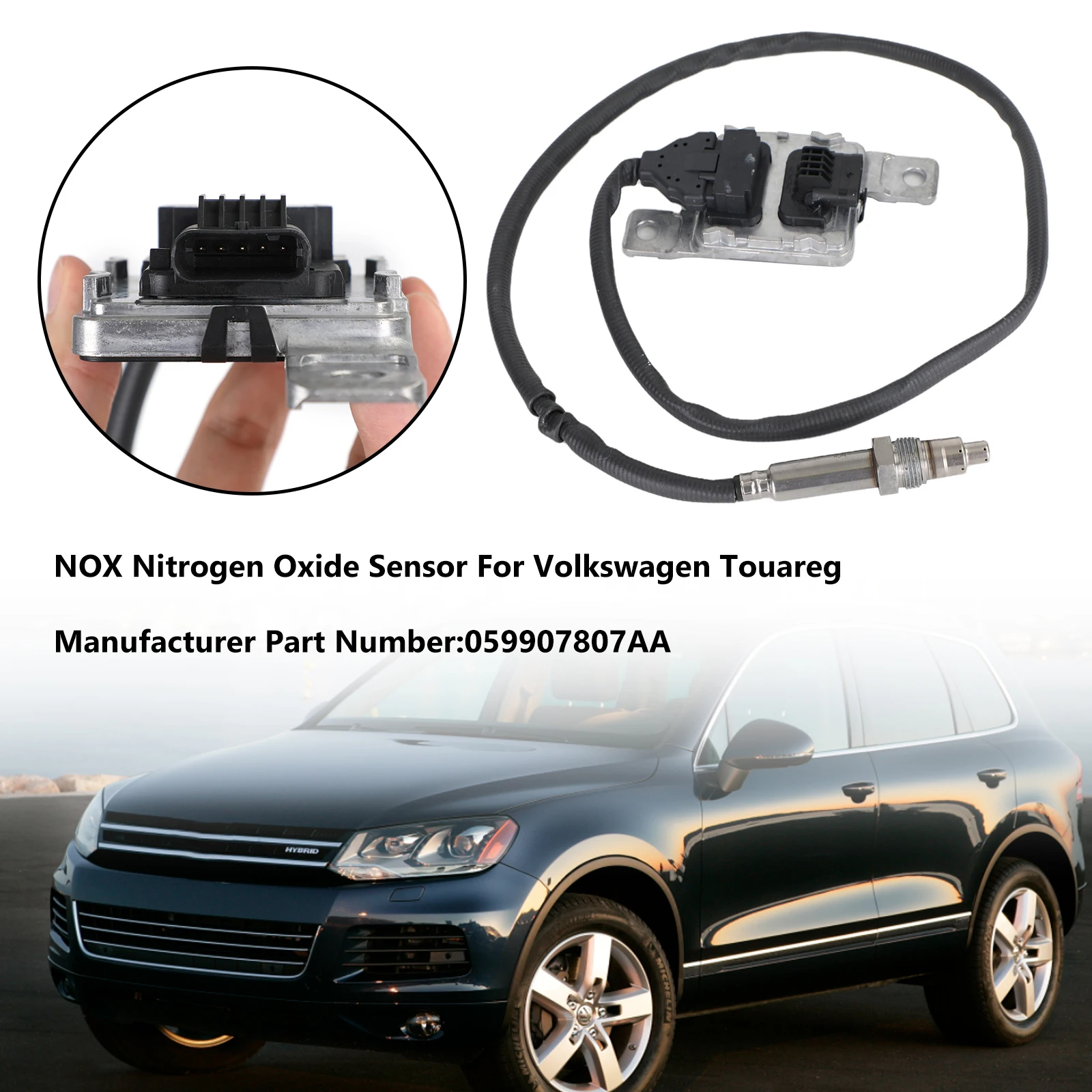 Areyourshop NOX Nitrogen Oxide Sensor For Touareg 2015 2016 2017 2018 059907807AA Car Auto Parts