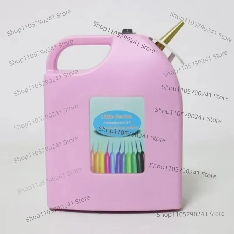 Portable Electric Balloon Pump Festival Round Ball Long Balloon Built-in Battery Inflation Pump Double Set Balloon Inflator