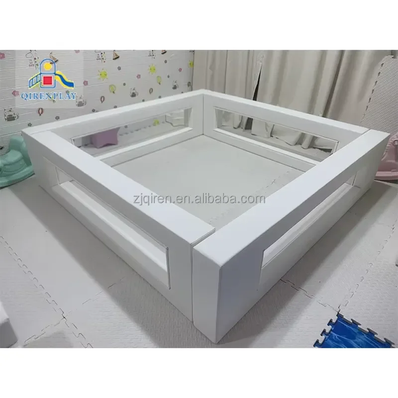Transparent White Square Soft Ball Pit for Kids Commercial Grade Safety Materials Manufacturer Direct Supply Durable Play