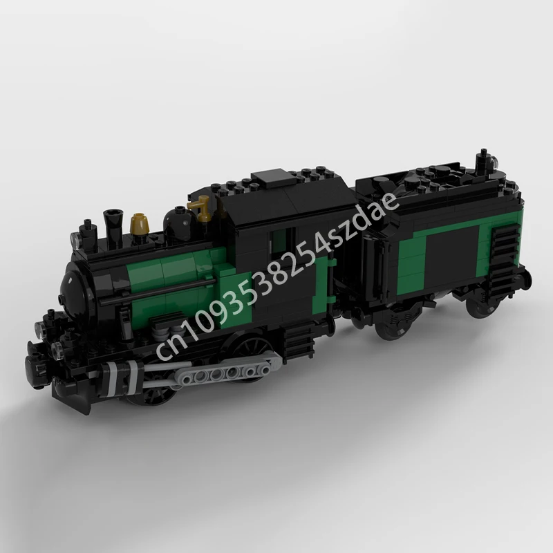 363ピース MOC MOT 小型列車エンジン 改良型列車 組み立てブロック STEM キッズ STEAM 学習 クリスマス おもちゃ ギフト 組み立て玩具