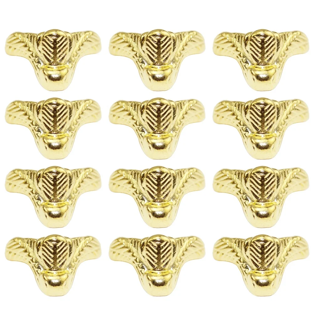 

12pcs 22X17Mm Furniture Legs Gift Box Support Feet Zinc Alloy Golden Sofa Chair Replacement Accessories Iron Sturdy Home Office