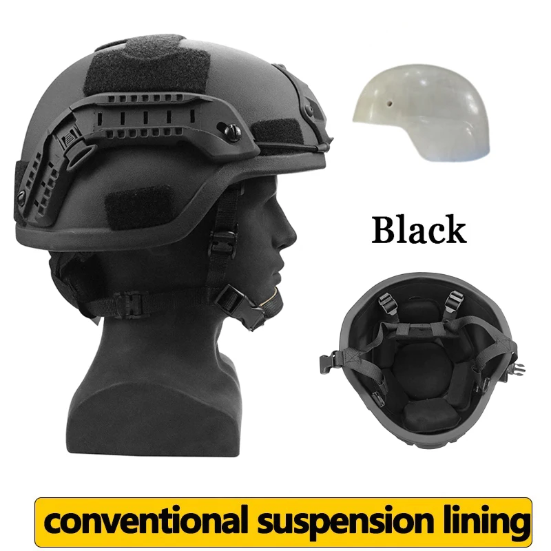NIJ IIIA Niveau 3 ACH Mich Tactische militaire gevechtsballistische UHMW-PE ballistische helm