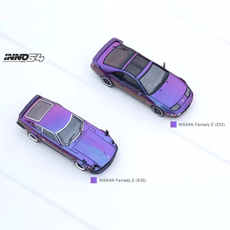 سبيكة INNO-Diecast نيسان فيرليدي Z S30 Z32 ، طراز سيارة أرجواني لمنتصف الليل ، مجموعة للبالغين ، حلية عرض ثابتة ، هدية ، 1:64