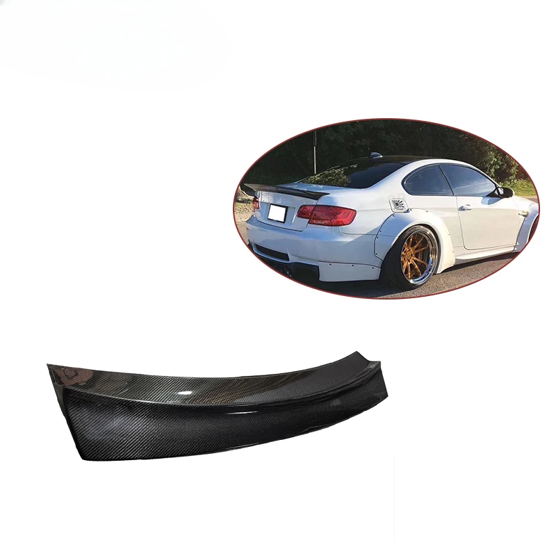 Carbon Fiber LB Style Spoiler for BMW 3 Series M3 E92 2005-2012 FPR Rear Trunk Spoiler Lip Guide Wing Lip Rear Wing Body Kit