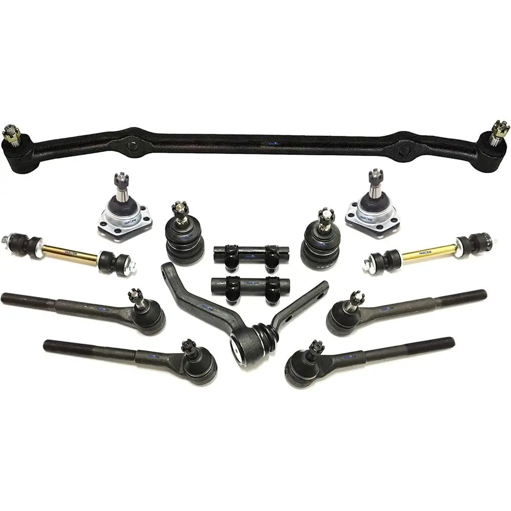 

14 Piece Full Suspension Center Link Kit with Ball Joints and Sway Bar Components
