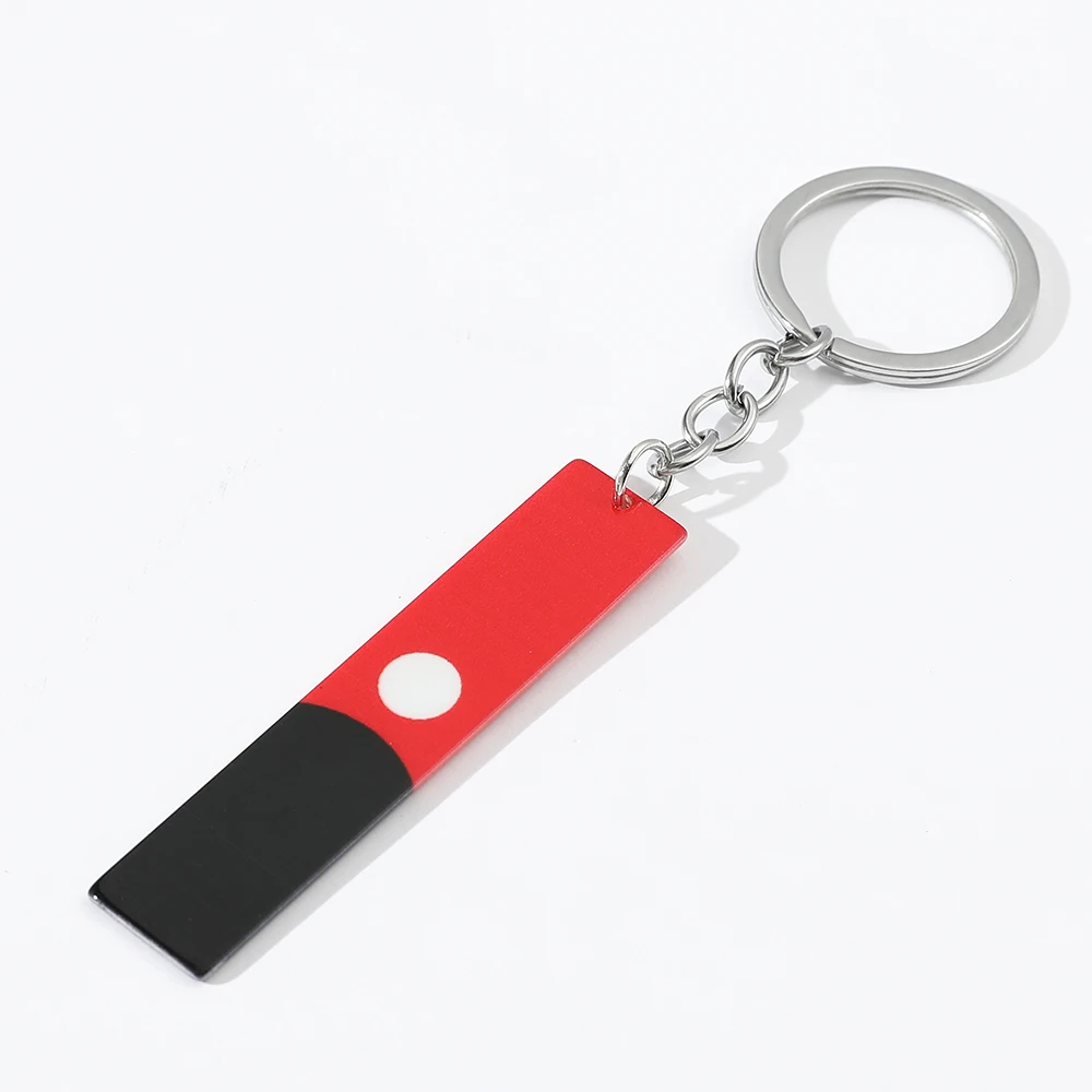 Anime Tokyo Revengers Acrylic Red Black Pendant Keychain for Women Men Fans Cosplay Accessories Keys Holder Gifts