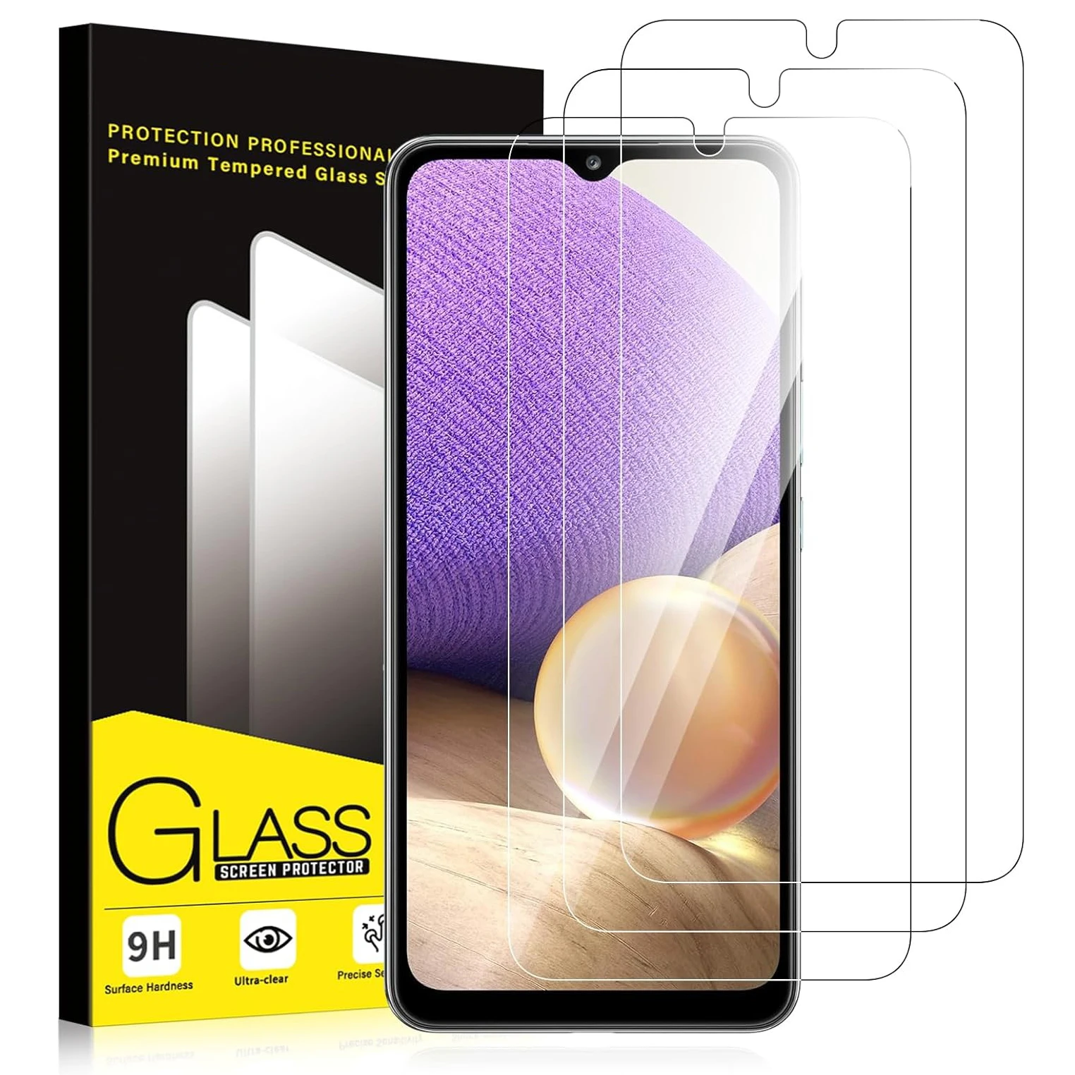 

3pcs Tempered Glass For Samsung Galaxy A21 Screen Protector Glass Samsung A21S Protective Film