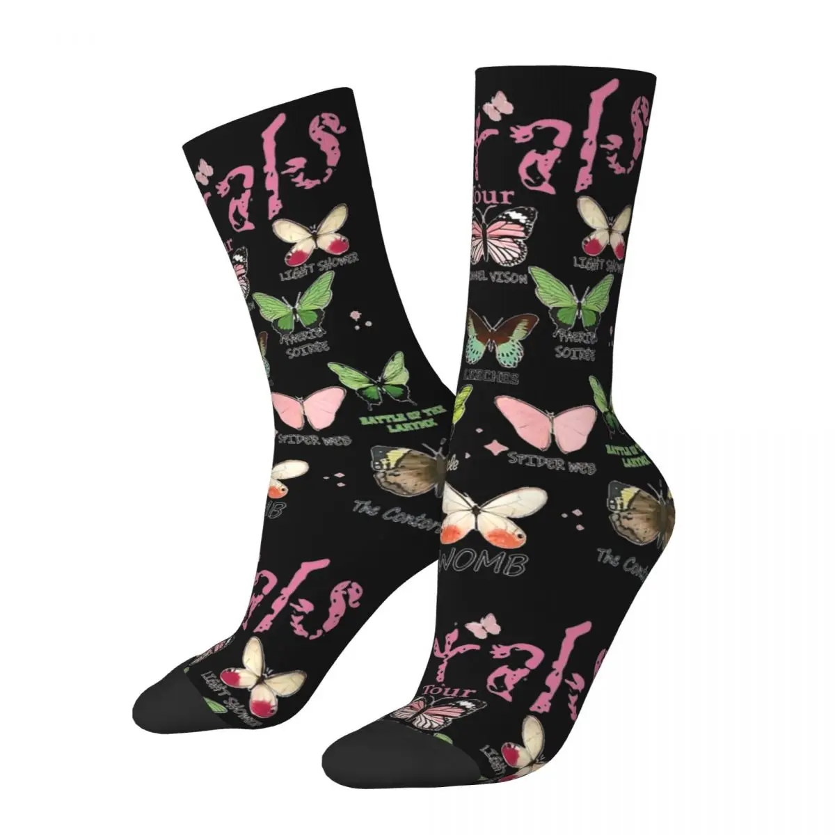 Autumn Winter Fashion Women Men Tour Butterflies Full Albums Socks Melanie Martinez Sweat Absorbing Skateboard Socks