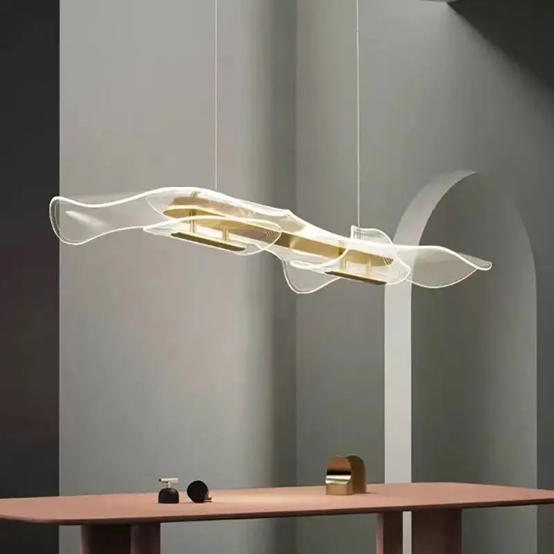 

2025 Modern Europe ceiling Lustres Living Room Decor chandelier indoor dimmable Acrylic Hanging Lamps