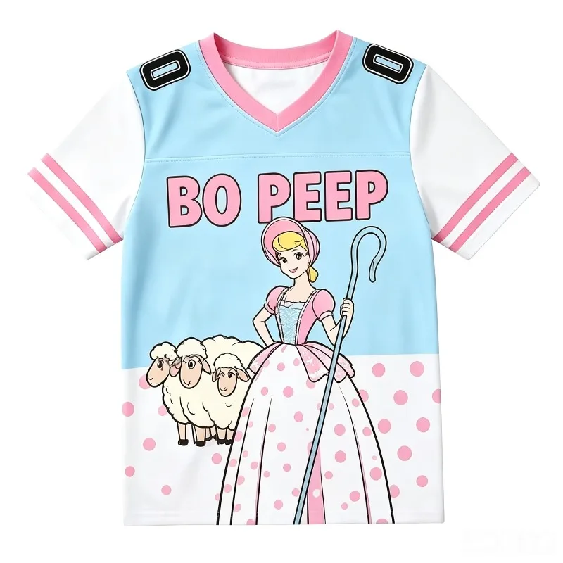 Kids Rex Football Jersey T‑Shirt Toy Story Print Short Sleeve Sport Tee Boys Girls Cartoon Anime Sportswear Casual Children Tops view 4