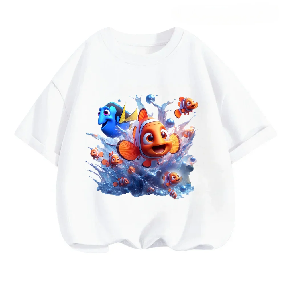 Boys and Girls Love Disney's Finding Nemo! Summery T-shirts with Enchanting Cartoon Prints Fashionable Super Soft for Children