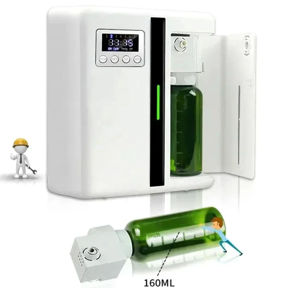 Hotel Large Area Oil Aroma Diffuser Fragrance Machine 160ml Timer Function Scent Pure Essential Oil Diffuser for Home Bedroom