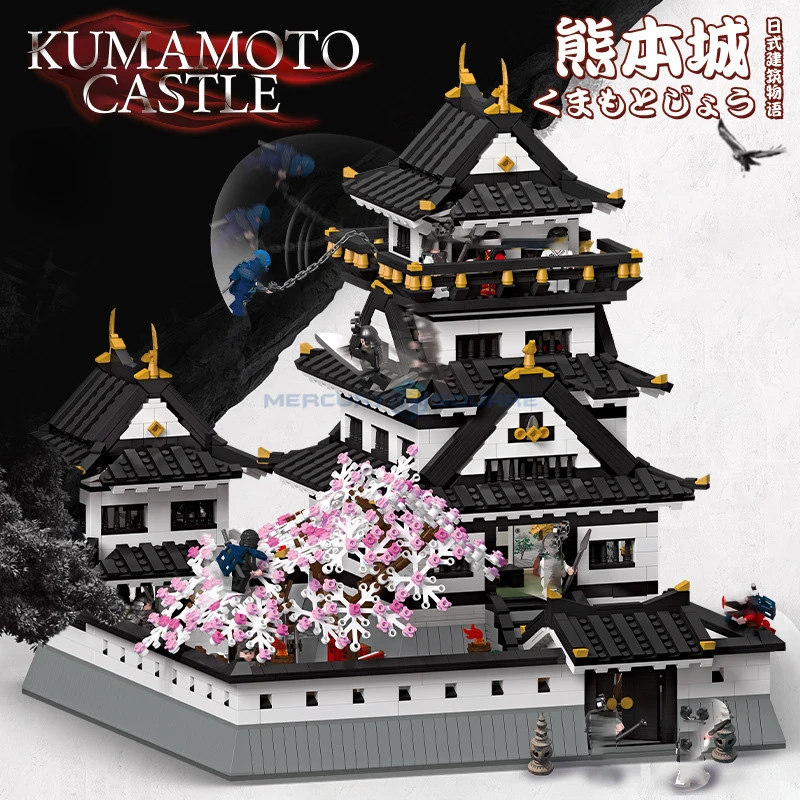 Himeji Schloss Modell Bausteine Moc 39101 japanischen Stil Stadt modulare Architektur Ziegel Ideen Spielzeug Set Geschenk Kinder Jungen Mädchen