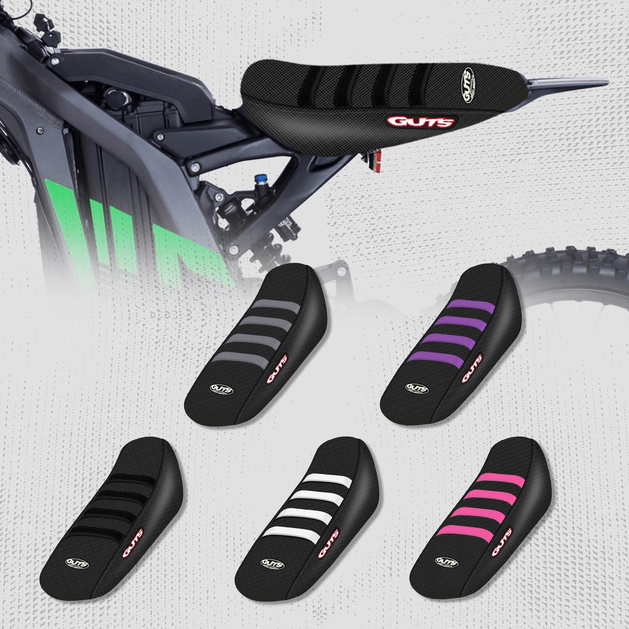 Image of Fewfuss Motorrad Pro Gerippter Rutschfester Wasserdichter Sitzbezug für Surron Sur-Ron Lightbee Light Bee X S Offroad-E-Bike