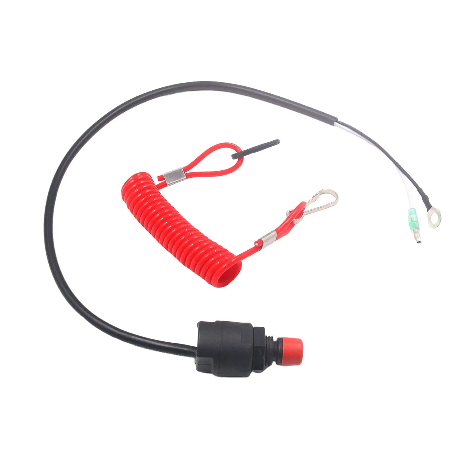 

Flexible Boat Outboard Switch Durable Universal Engine Motor Kill Urgent Stop Button for Motorboat Replaces Supplies