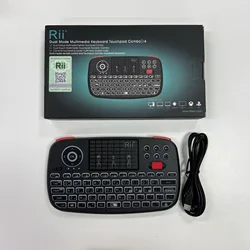 Rii i4 Mini BT Wireless Keyboard With Touchpad 2.4GHz Backlit Mouse Remote Control For Windows Android TV Box Smart TV