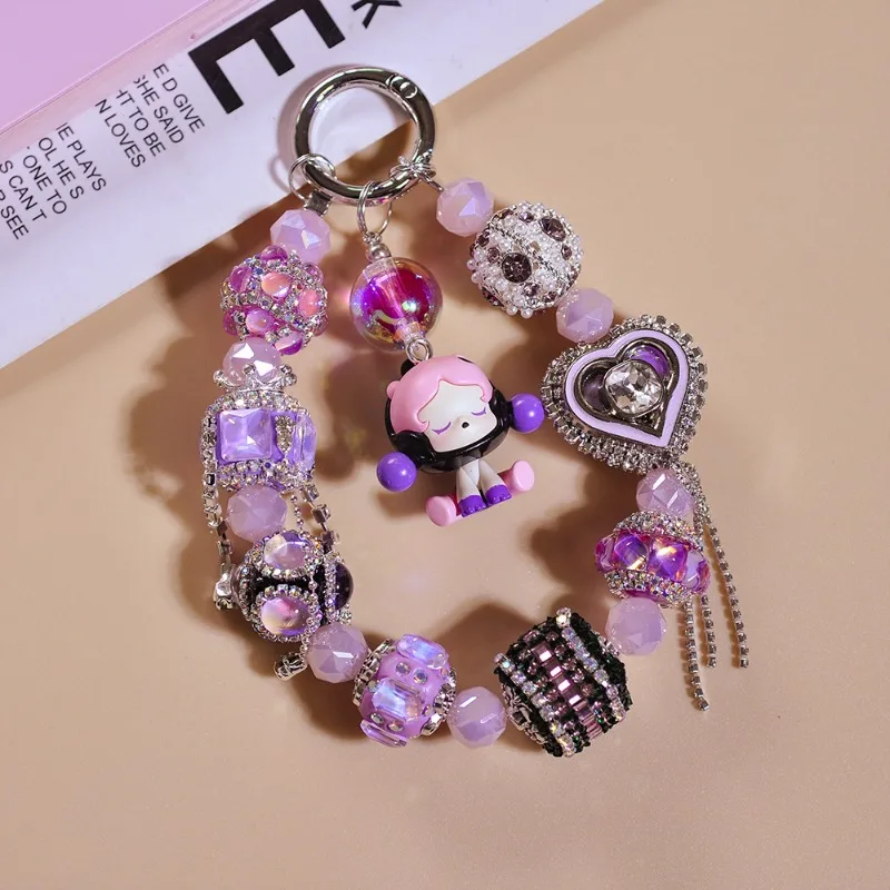 Bubble Phone Charm Original Heavy Industry High-end Mobile Phone Chain Luxury Crystal Accessories Hand-beaded Cute Phone Lanyard