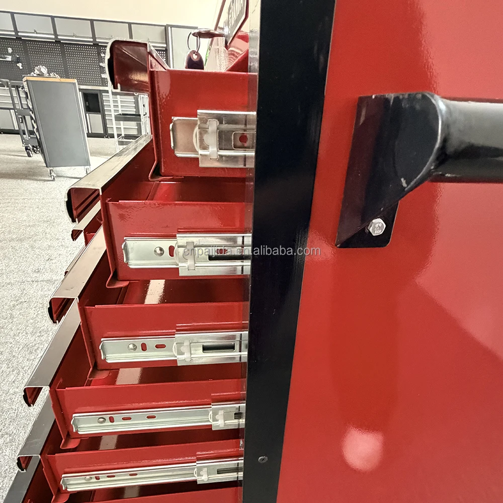 Garage Rolling Lockable Steel Cabinet 5-Drawer OBM/OEM/ODM Option 300kg Load Capacity Modern Design Mobile Cart