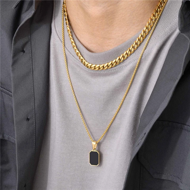 Mens gold collar chain hotsell