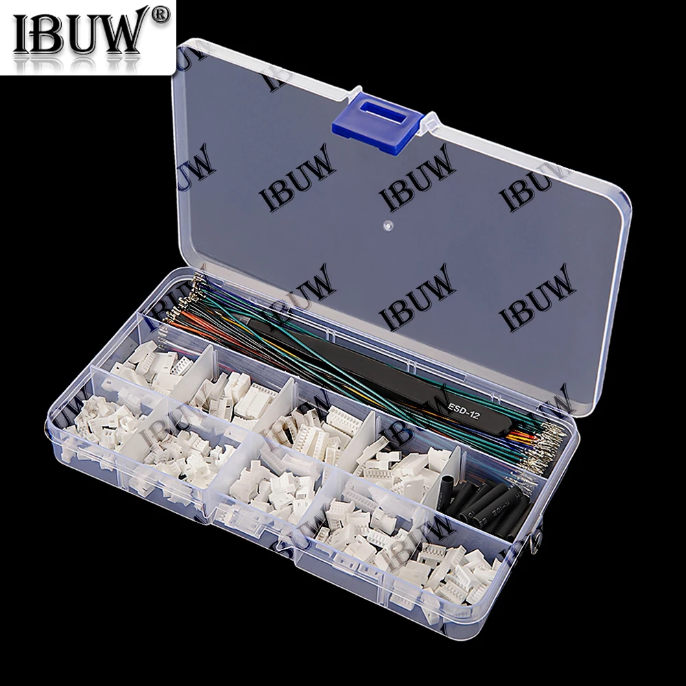 

Комплект образцов разъемов MX1.25MM, корпус «папа» и «мама», 2P/3P/4P/5P/6P/7P/8P/9P/10P, клеммные провода, пинцет, термоусадочная трубка