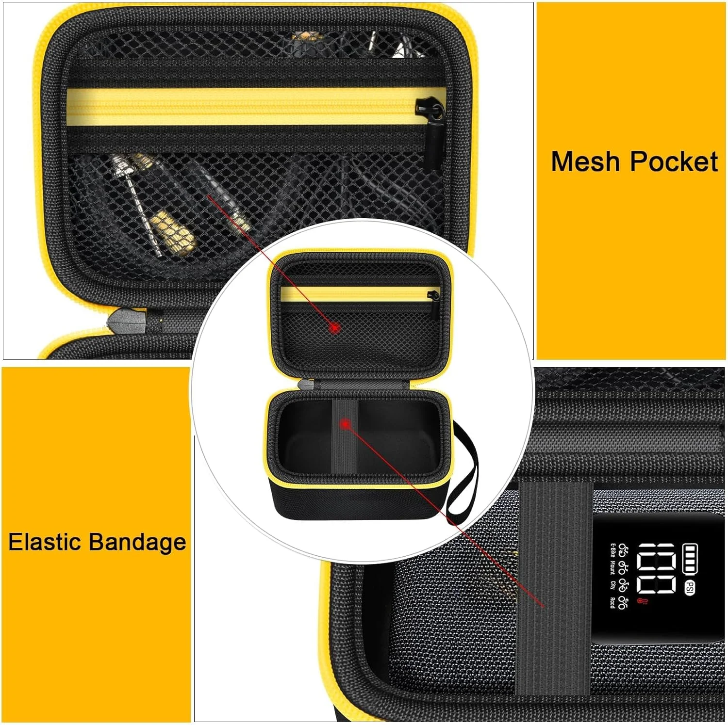 Case Compatible with Fanttik X8 X9 Ace Bike Pump Fast Portable Tire Inflator, Travel Storage Holder for Fanttik X8/X9 (Box Only)