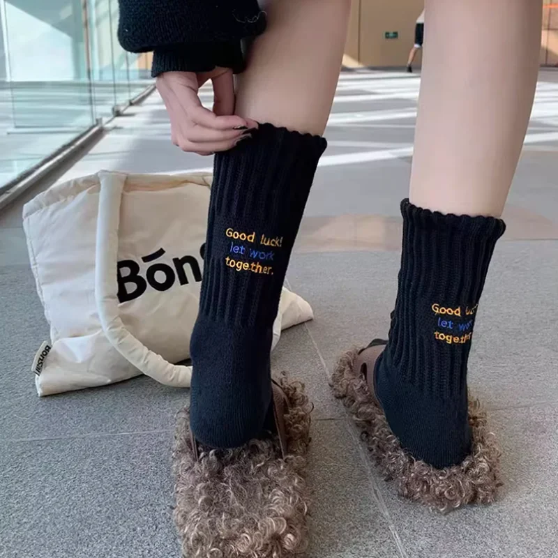 4 Pairs Women's Cotton Work Socks Cushioned Long Running Breathable Ankle Crew Socks Casual Socks for Women Cycling socks