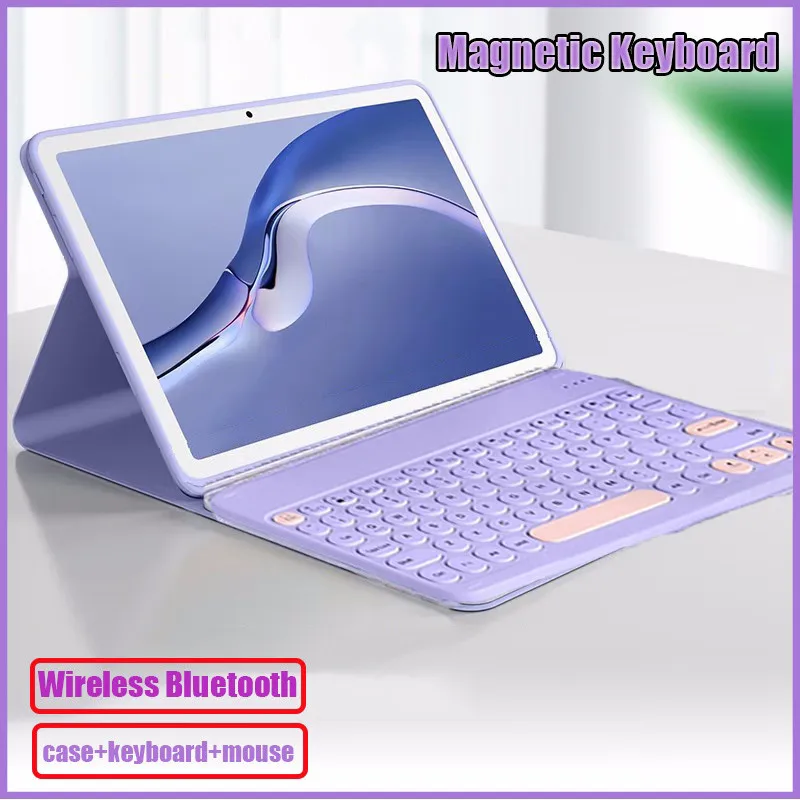 

Чехол с Bluetooth-клавиатурой для Tecno MegaPad 11 T1101, 11 дюймов, чехол для планшета 2025, магнитный смарт-чехол, чехол с беспроводной магнитной клавиатурой