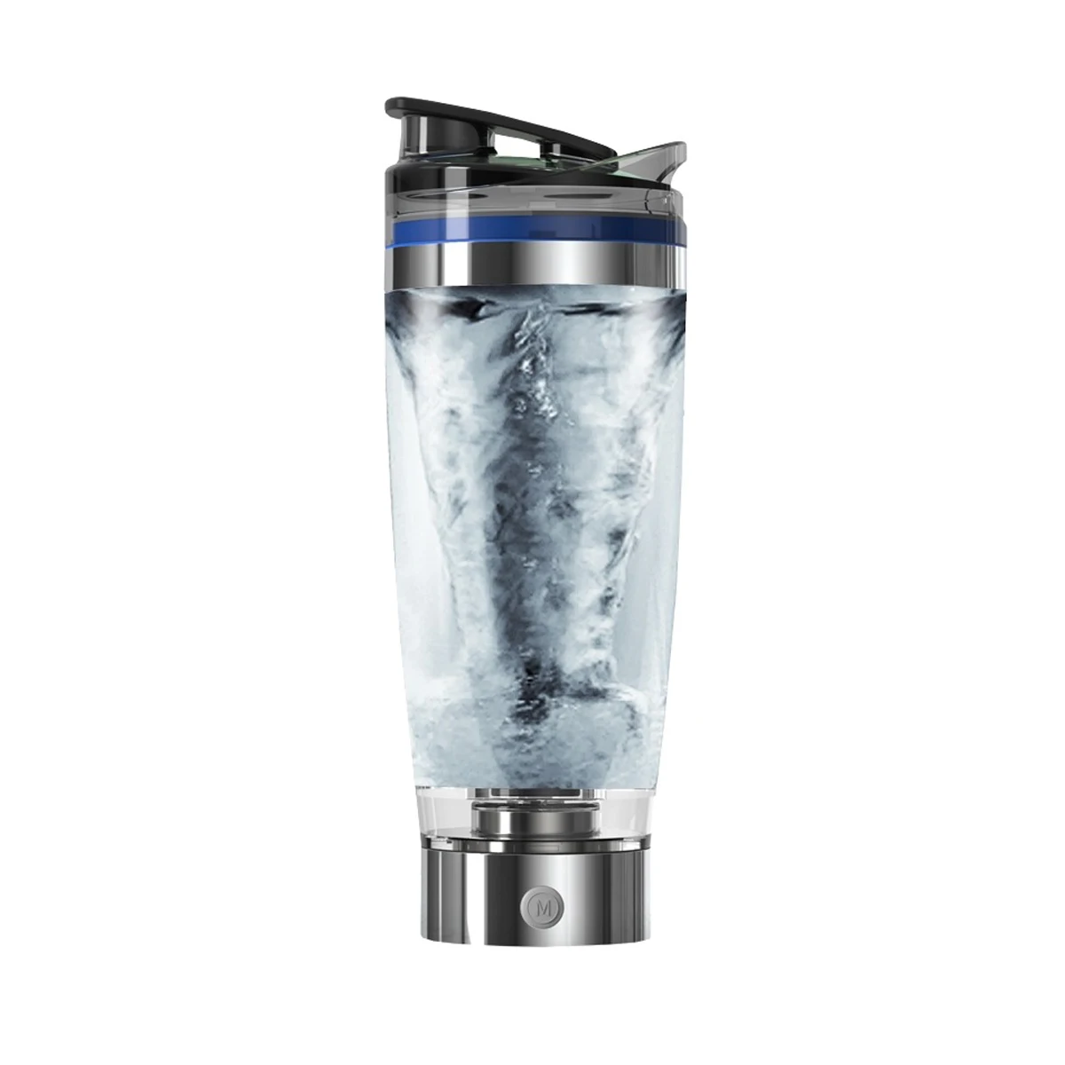 Garrafa Shaker Elétrica Portátil Misturador Auto-agitador Usb Inoxidável Café Leite Suco Mel Vortex Protein Blender 550ml