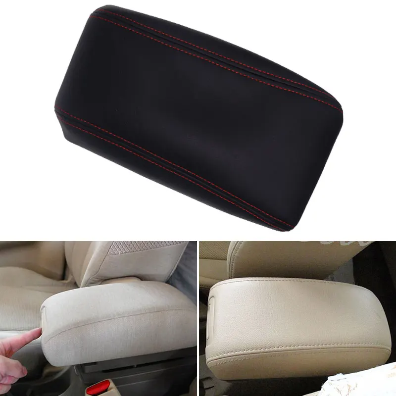 Car-styling Interior Center Armrest Box Leather Cover Proective Trim For Hyundai Tucson 2006  2007 2008 2009 2010 2011 2012 2013